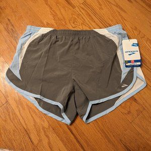 NWT Brooks Infiniti Short II Running Short, Slate / Powder, Size Women's XL